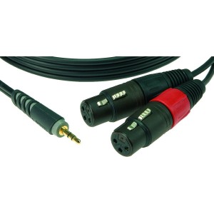 Klotz Cable adaptateur de 3m mini jack male vers XLR femelle